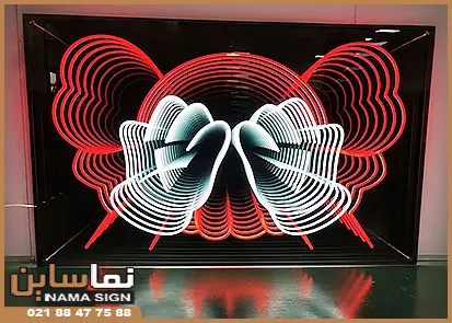 نئون فلکسی آینه ای