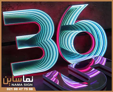 تابلو چلنیوم بی نهایت تابلو چلنیوم آینه ای بی نهایت